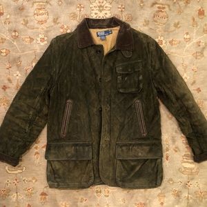 Vintage Polo Ralph Lauren Olive Suede Jacket